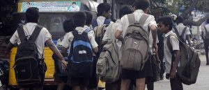 group to cut school bag