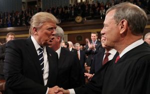 Trump spars with U.S. Supreme Court chief