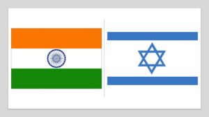 Indian & Israeli flags