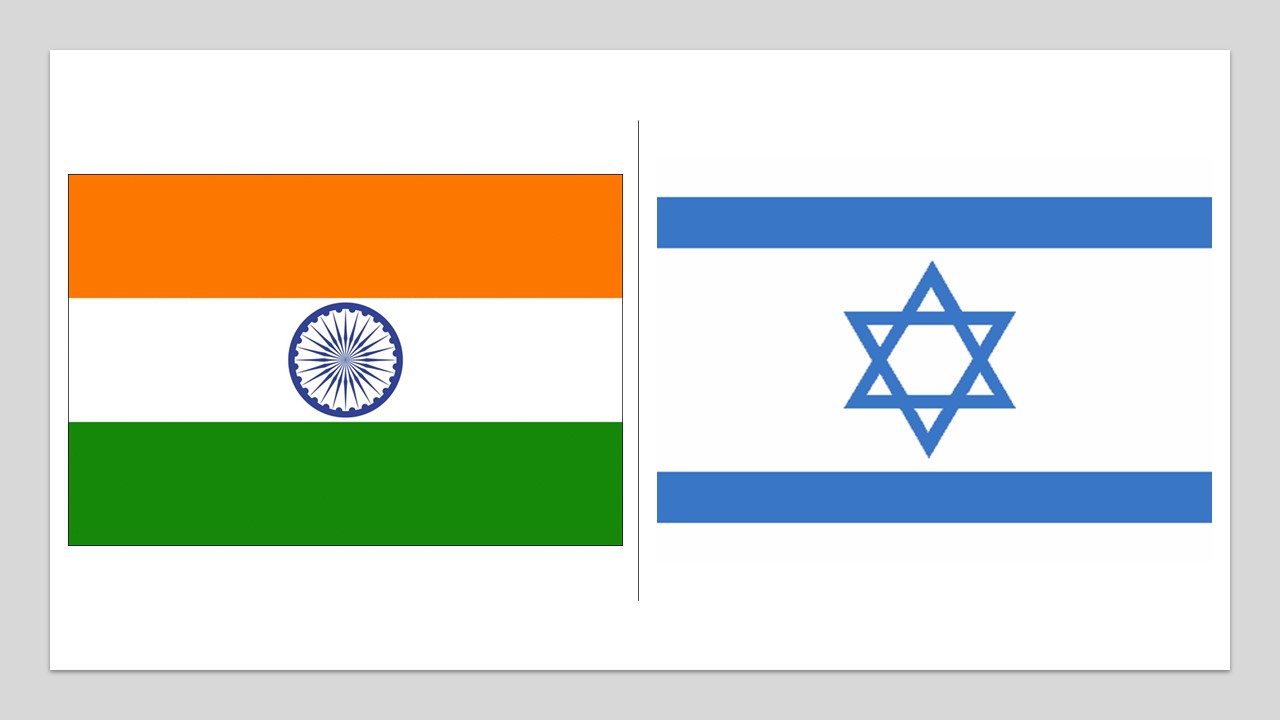 Indian & Israeli flags